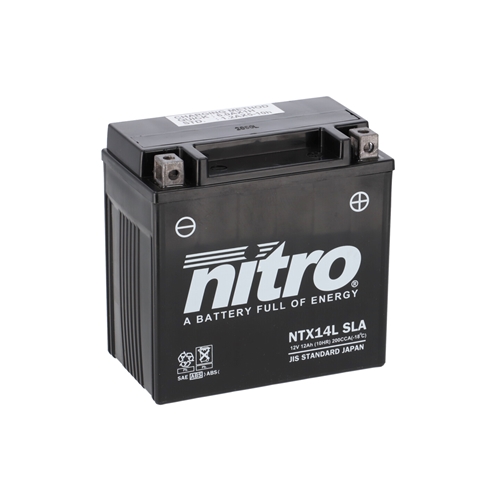 NITRO Gesloten batterij onderhoudsvrij, Batterijen moto & scooter, NTX14L-SLA